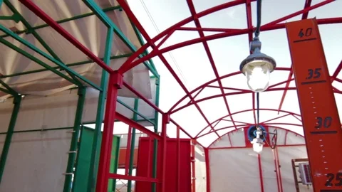 Drilling fluid circulation system tanks Stock Footage 73439711