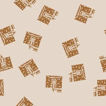 Drilling fluids glyph vector seamless pattern Stock Illustration