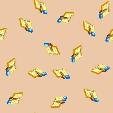 Drilling fluids isometric icon seamless pattern Stock Illustration