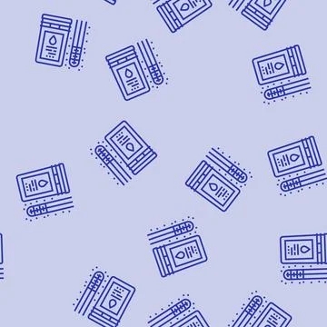 Drilling fluids line seamless pattern Illustrazione stock