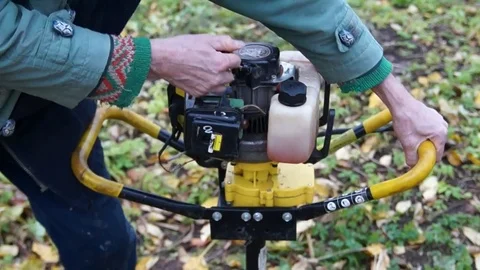 Drilling a hole. Drill During Operation Stock Footage 81470905