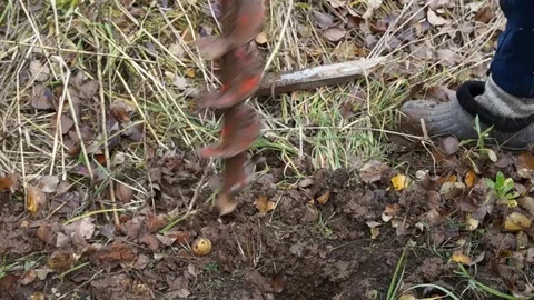 Drilling a hole. Drill During Operation Stock Footage 81504513
