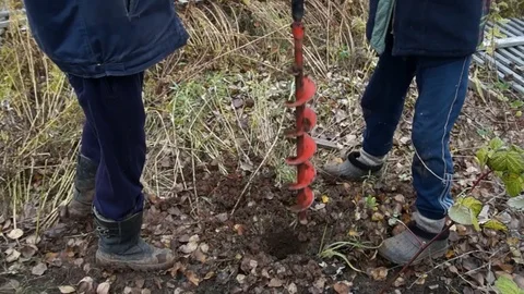 Drilling a hole. Drill During Operation Stock Footage 82894852