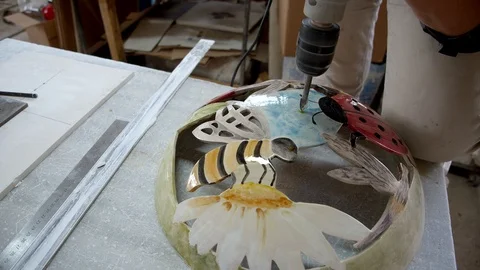 Drilling A Hole Stock Footage 117262730