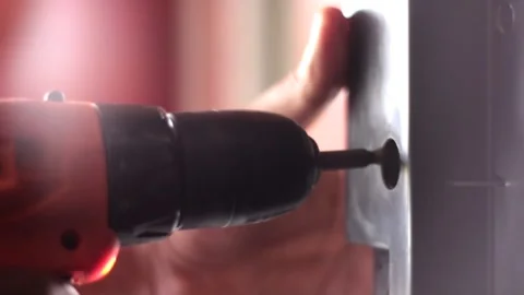 Drilling A Hole In plastic Stock Footage 257856137