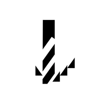 Drilling icon, simple black isolated. Drill bit and swarf, schematic sign Ilustração Stock
