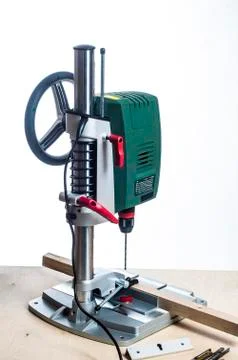 Drilling machine and table tools. Stock Photos