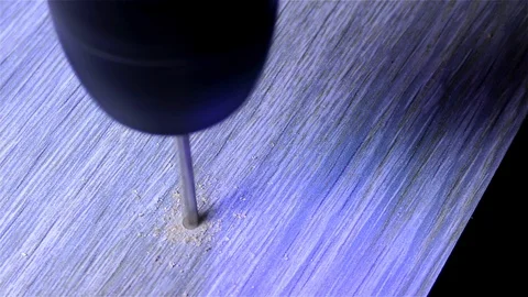 Drilling Machine – Cordless Electric Drill Stock Footage 120005319