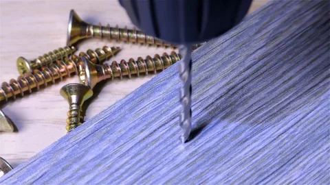 Drilling Machine – Cordless Electric Drill Stock Footage 120005413
