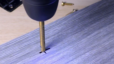 Drilling Machine – Cordless Electric Drill Stock Footage 120005517