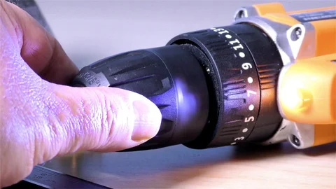 Drilling Machine – Cordless Electric Drill Stock Footage 120006203