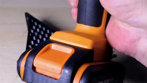 Drilling Machine – Cordless Electric Drill Stock Footage 120006574