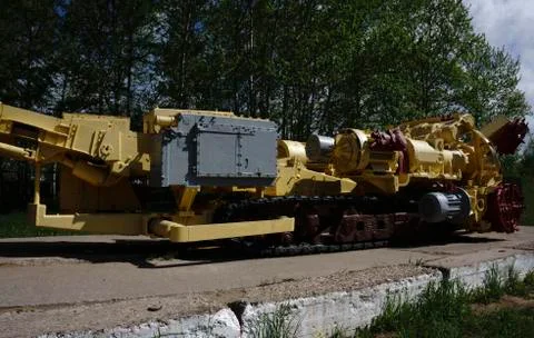 A drilling machine for drilling tunaley , drilling machine Stock Photos