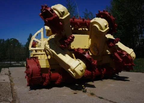 A drilling machine for drilling tunaley , drilling machine Stock Photos