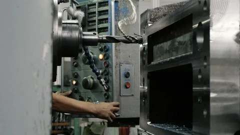 Drilling machine drills detail. Stock Footage 101685023