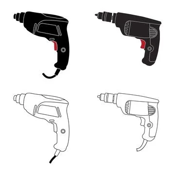 Drilling machine icon design Stock Illustration