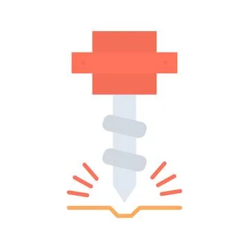 Drilling Machine icon vector image. Illustrazione stock
