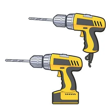 Drilling machine illustration Stock Illustration