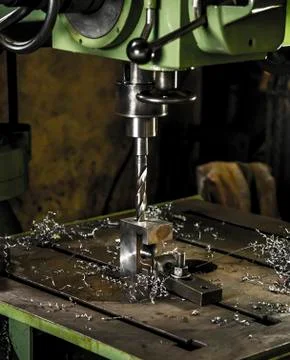 Drilling machine industrial Stock Photos