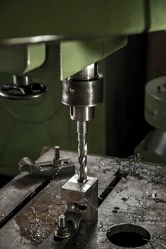 Drilling machine industrial Stock Photos
