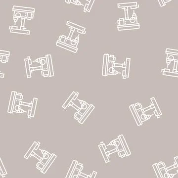 Drilling machine line seamless pattern Stockillustratie