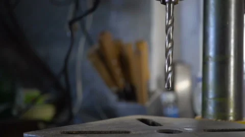 Drilling machine operation. Video stock 89539246