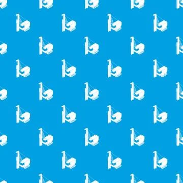 Drilling machine pattern vector seamless blue Stock Illustration