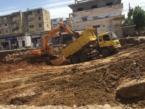 Drilling machines while working on a project Stock Footage 154858105