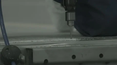 Drilling in Metal Stock-Footage 33444425