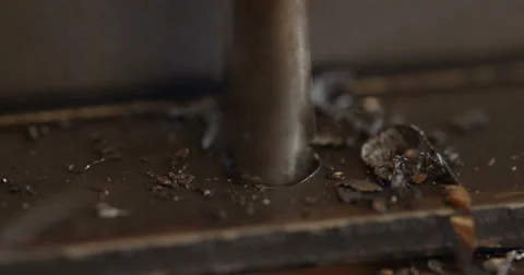 Drilling into Metal Stock Footage 60620583