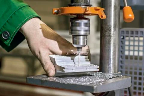 Drilling metal 스톡 사진