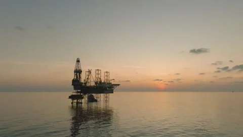 Drilling Mud Return Flow and Flow Sensor Paddle in the Rig Flowline Stock Footage 342356604