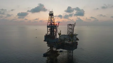 Drilling Mud Return Flow and Flow Sensor Paddle in the Rig Flowline Video stock 347331726