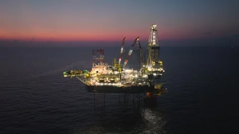 Drilling Mud Return Flow and Flow Sensor Paddle in the Rig Flowline Stock-Footage 347415185
