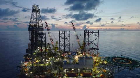 Drilling Mud Return Flow and Flow Sensor Paddle in the Rig Flowline Stock-Footage 347483199