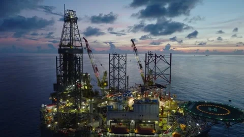 Drilling Mud Return Flow and Flow Sensor Paddle in the Rig Flowline Stock-Footage 347483203