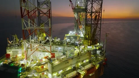 Drilling Mud Return Flow and Flow Sensor Paddle in the Rig Flowline Stockbeeldmateriaal 348251433