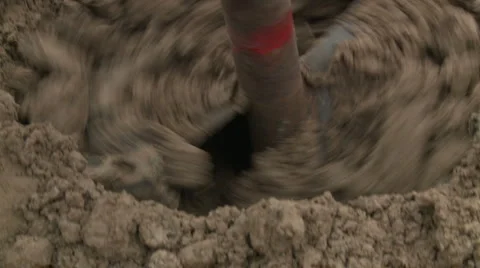 Drilling with an Ogger (2) Stock Footage 1073615
