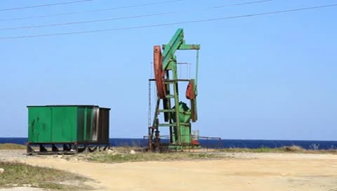 Drilling for oil Stock Footage 10593352