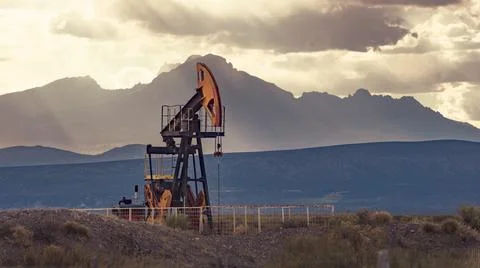 Drilling for oil Stock Photos