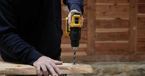 Drilling Plank: Tool of Future Potential Stock Footage 327757427