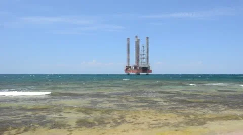 Drilling platform Stock Footage 11499907