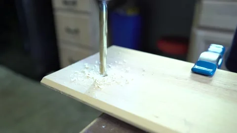 Drilling with Power Drill Stock Footage 139181704