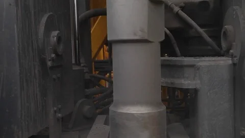 Drilling process in the coal open pit (copper open pit) Stock Footage 83576247