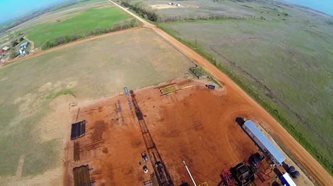 Drilling Rig Aerial 6 Stock-Footage 38050800