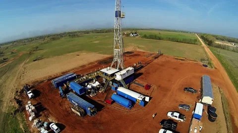 Drilling Rig Aerial Видео 36962050