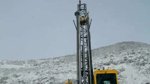 Drilling rig Atlas Copco Stock Footage 113473520