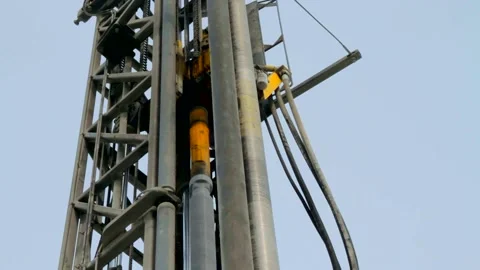 Drilling rig Atlas Copco Stock Footage 113473537