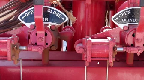 Drilling Rig BOP Controls dolly shot 스톡 동영상 42363003