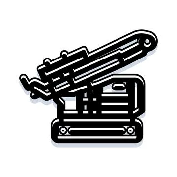 Drilling rig construction equipment for engineering projects Ilustración de archivo